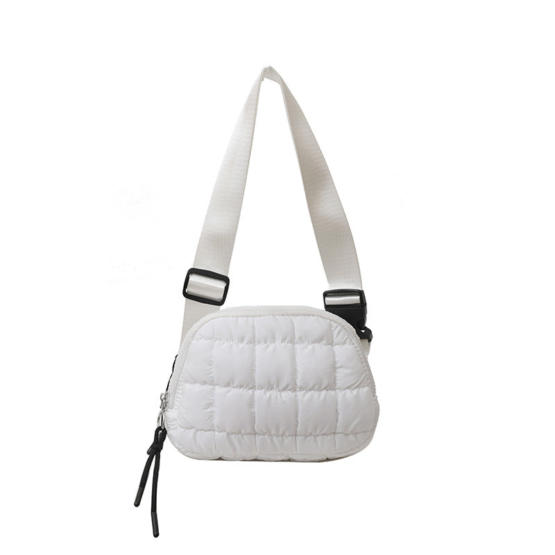 Candy Color Plaid Waist Bag Casual Chest Bag