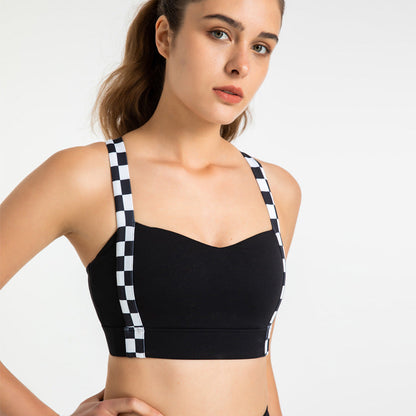 High Strength Professional Sports Underwear Women'S Shockproof Running Gathered And Shaped Anti Sag Shock Absorbing Bra Fitness Vest