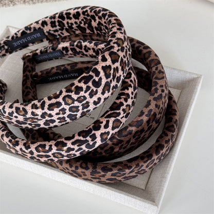 Leopard Print Sponge Wide Headnands