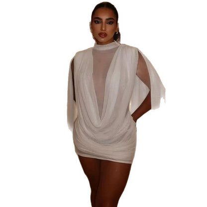 Solid Color Breathable Slim Fit Dress For Women