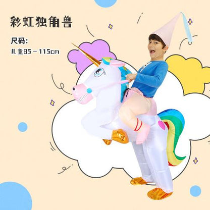 Halloween Children'S Costume Dinosaur Inflatable Clothes Adult Kids Dinosaur Clothes Mounts Tyrannosaurus Christmas