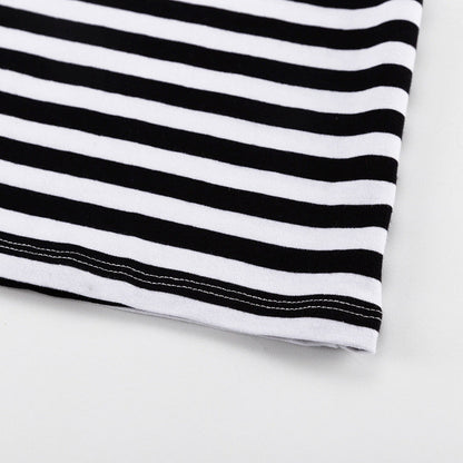 Trendy Striped Round Neck Long Sleeve Shirt