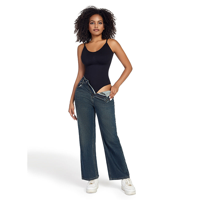 Seamless Body Shaping Bodysuit With Firm Control