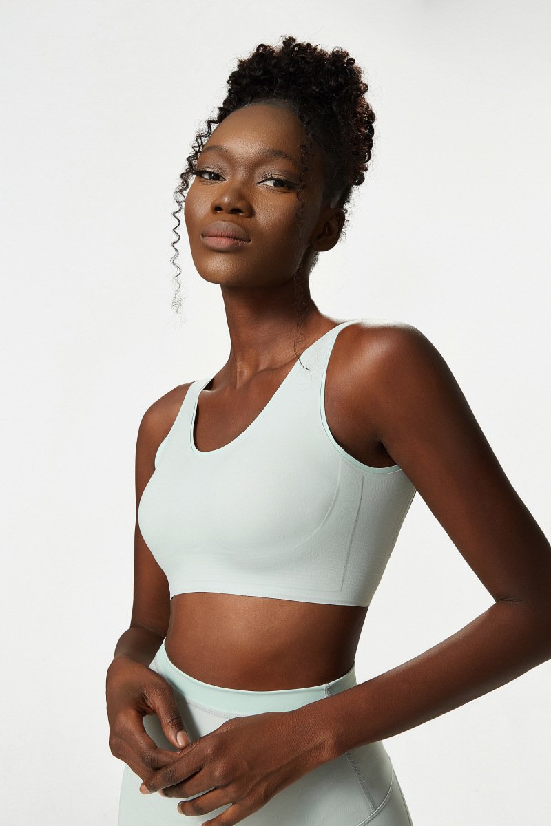 Sports Bra Female Buckle Yoga Bra Seamless Yoga Bra