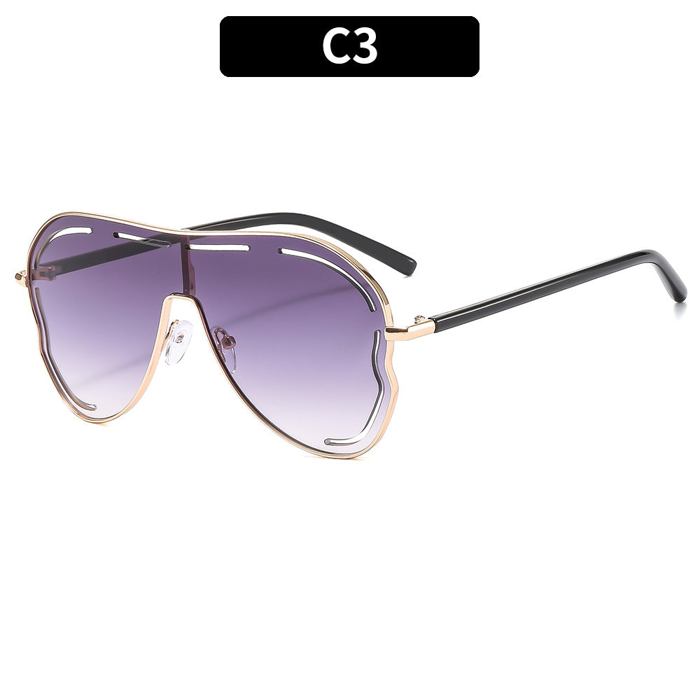 Trendy Oversized Cat-Eye Sunglasses UV400 Protection