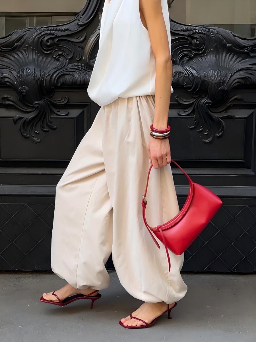 Casual Loose Lantern Pants Comfortable Cotton Trousers