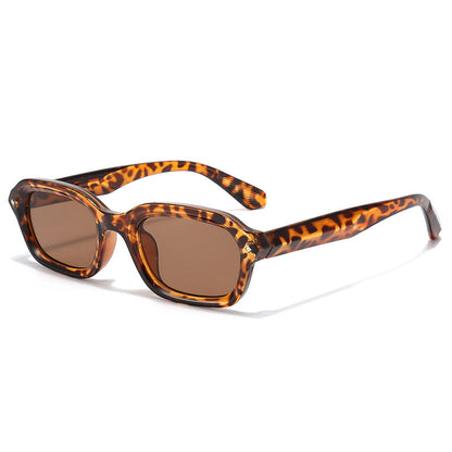 Narrow Frame Square Punk Sunglasses Trendy UV400 Protection