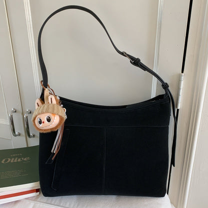 Vintage Style Casual Tote Bag Large Capacity PU Shoulder Bag