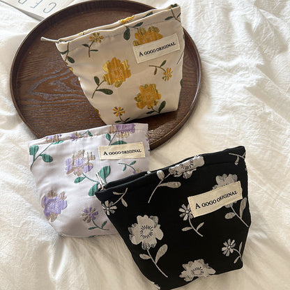 Sweet Floral Print Mini Coin Purse Wallets