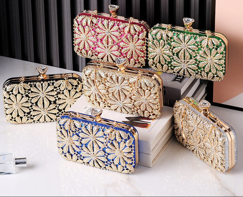 Fashionable Evening Clutch with Rhinestones