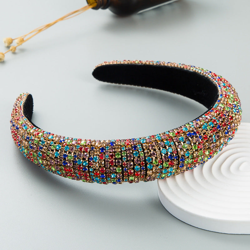 Baroque Crystal Sponge Headband For Women