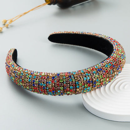 Baroque Crystal Sponge Headband For Women