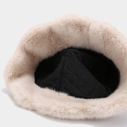 Winter Fluffy Fuzzy Faux Fur Warm Bucket Hat
