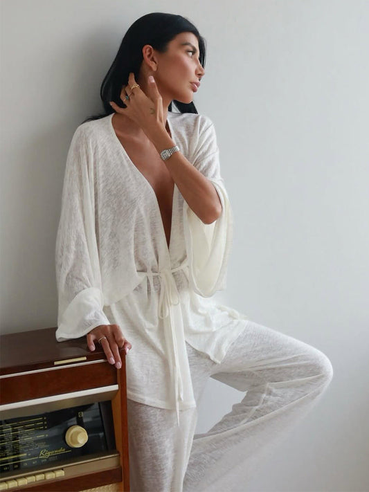 Lazy Style Modal Pajama Set for Women - Cozy Casual Loungewear