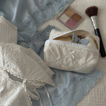 Solid Color Sweet Portable Make Up Bag