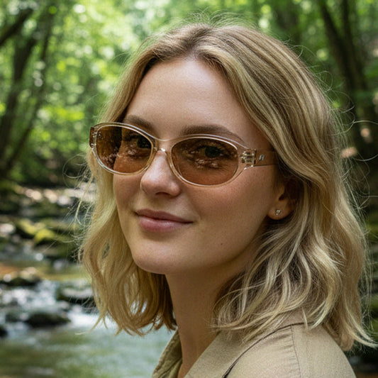 Oval Cat Eye Sunglasses Classic Retro Outdoor Fashion Shades