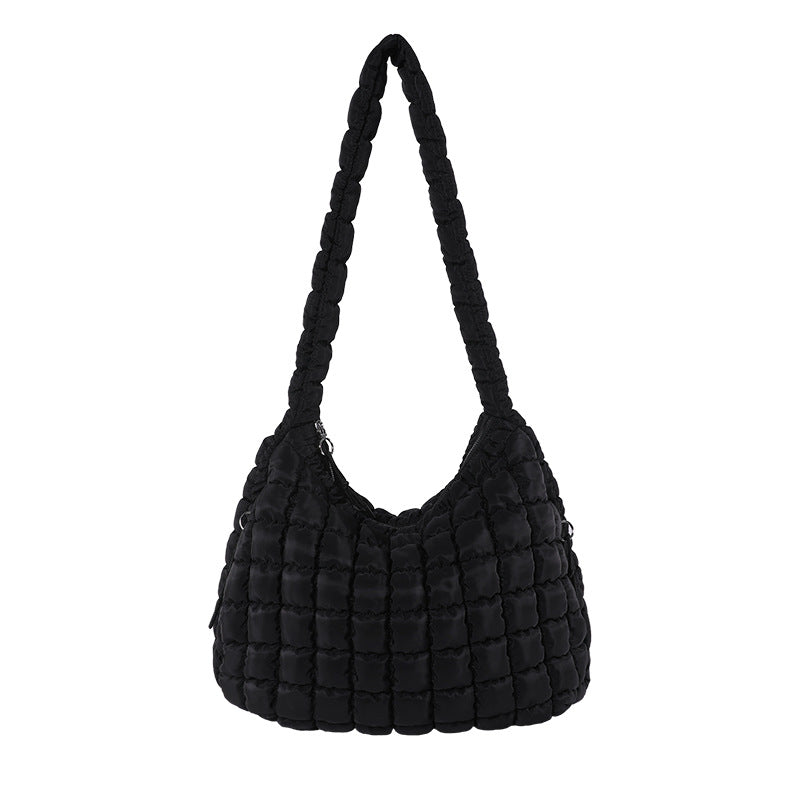 Solid Color Cloud Bag Large Capacity Shoulder Bag