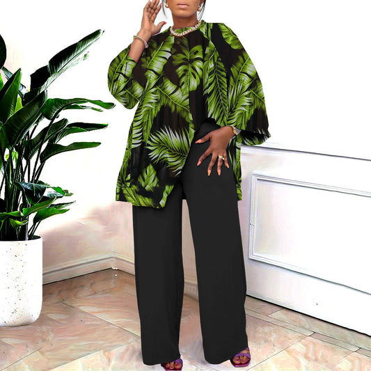 Trendy Casual Plus Size Two-Piece Set