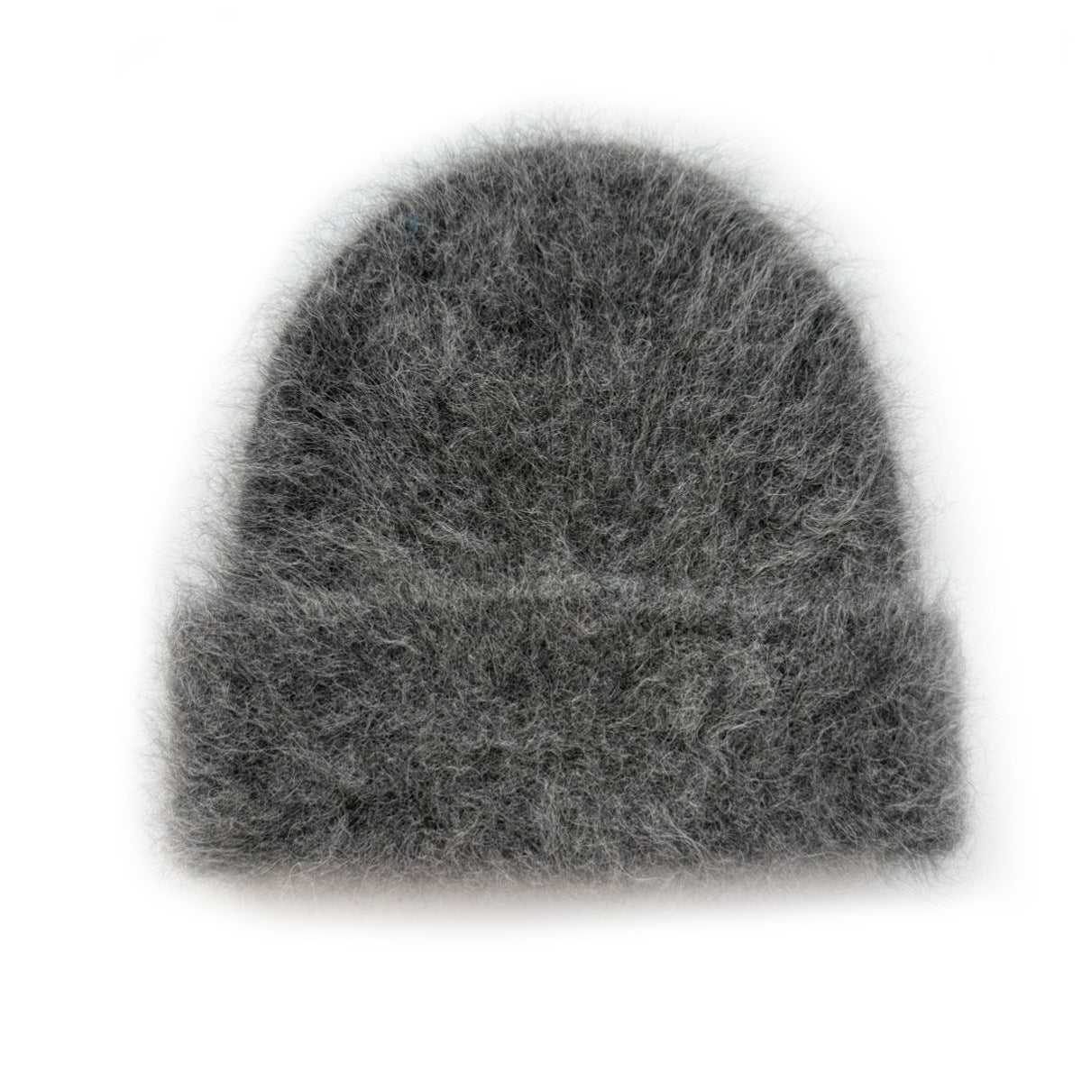 Solid Color Warm Alpaca Knit Beanie for Women