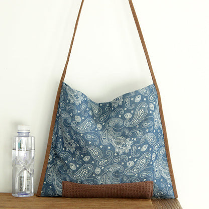 Cloth Bag Ethnic Style Women'S Bag Commuting One-Shoulder Canvas Bag Vintage Chinese Style Cloth Bag Bag Woman