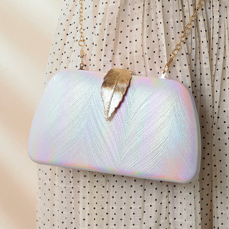 Trendy Gradient Leaf Clutch Bag for Women