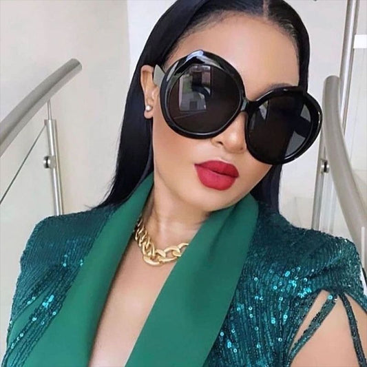 Round Frame UV400 Sunglasses Stylish Retro Fashion