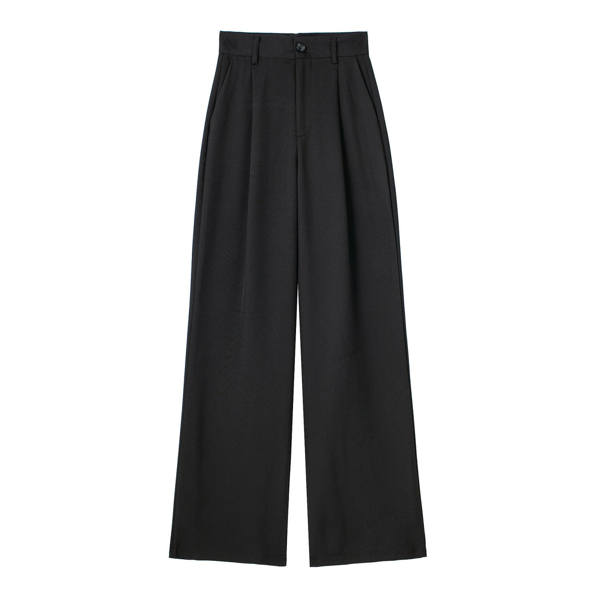Casual High Waisted Pleated Loose Dress Pants