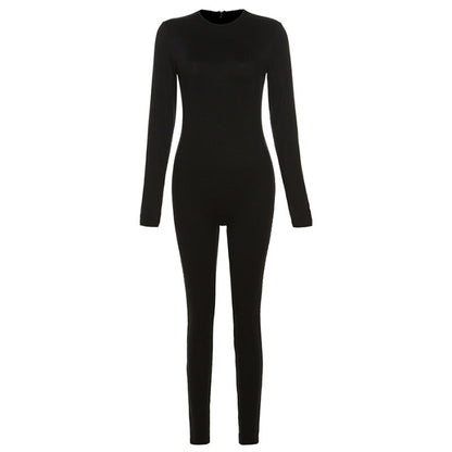 Sexy High-Waisted Jumpsuit With Zipper For Women