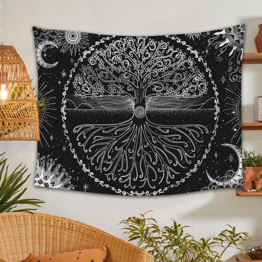 New Psychedelic Mushroom Tapestry Dream Plant Wall Tapestry Galaxy Space Tapestry Starry Sky Tapestry Wall Hanging