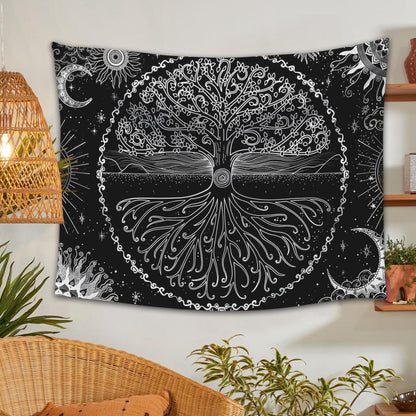 New Psychedelic Mushroom Tapestry Dream Plant Wall Tapestry Galaxy Space Tapestry Starry Sky Tapestry Wall Hanging