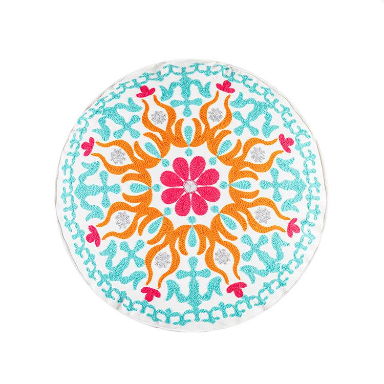 New Exotic Moroccan Style Cushion Cover Famous Family Style Round Cushion Cover Famous Hotel Model Room Pillow Cover