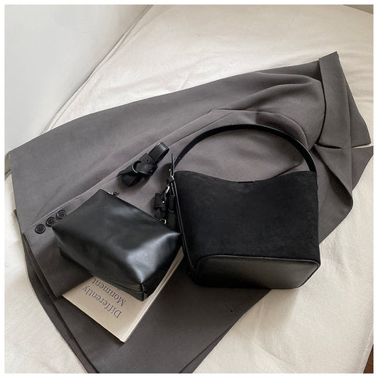 Retro Bucket Bag for Women Stylish Crossbody Purse