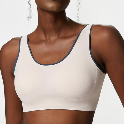 Sports Bra Female Buckle Yoga Bra Seamless Yoga Bra