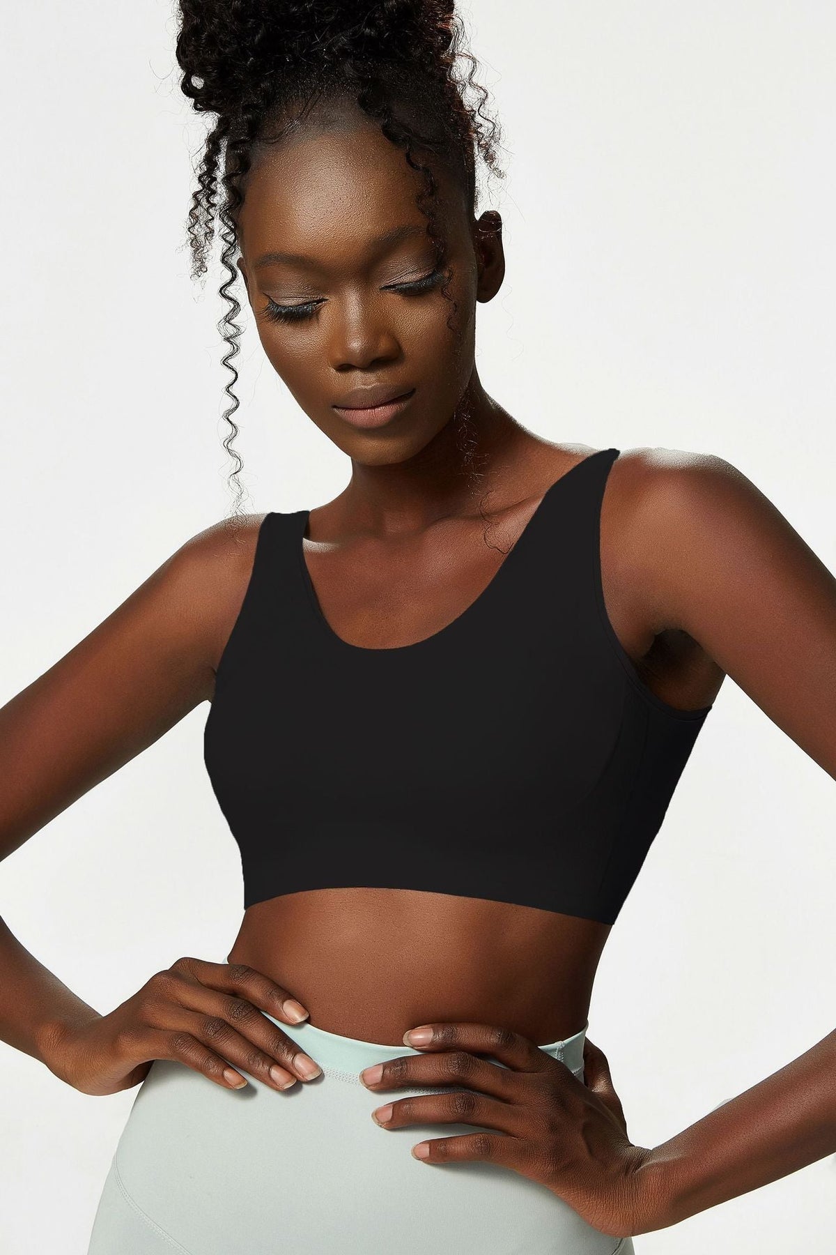Sports Bra Female Buckle Yoga Bra Seamless Yoga Bra