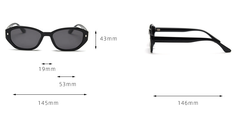 Vintage Narrow Frame Polarized UV Protection Sunglasses