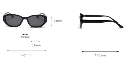 Vintage Narrow Frame Polarized UV Protection Sunglasses