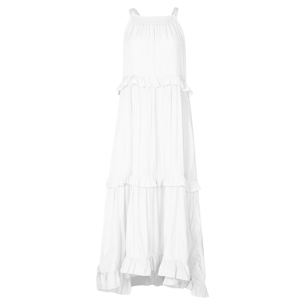 Summer Dress New Irregular Cake Skirt Sleeveless Long Mopping Skirt Holiday Dress Women