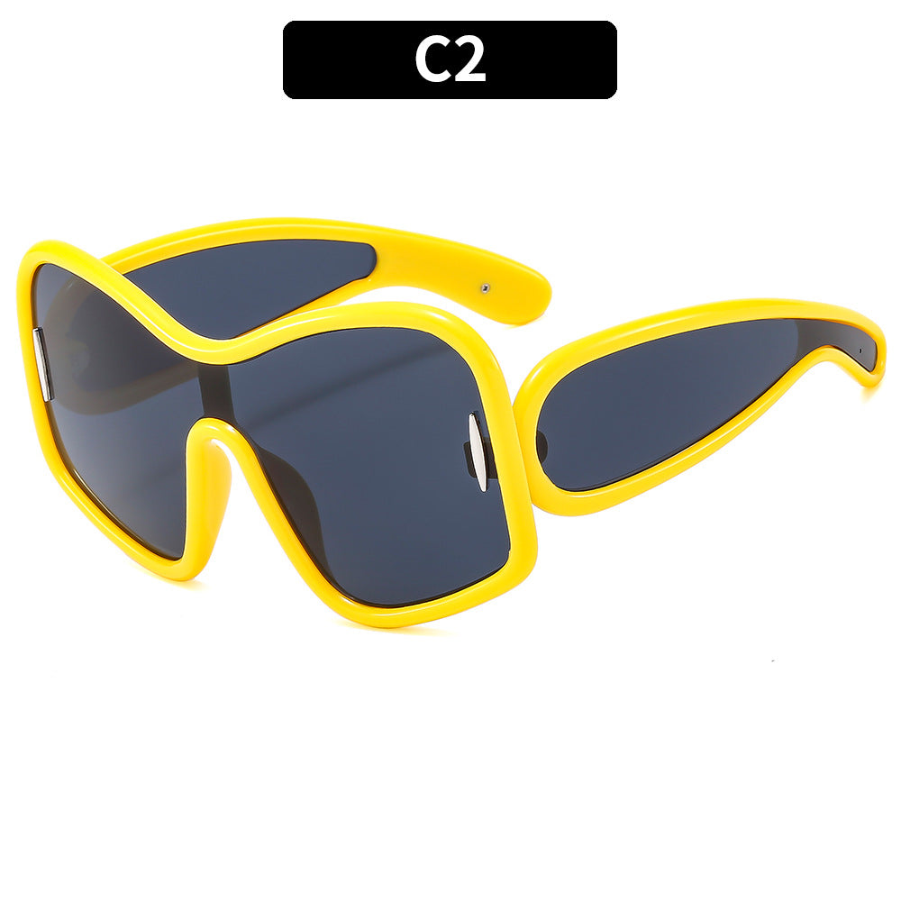 Oversized Fashion Sunglasses UV400 Protection Street Style