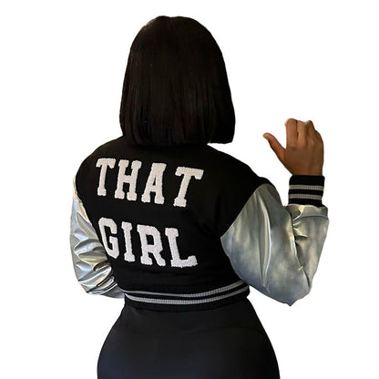 Fashion Embroidered Slim Fit Baseball Jacket