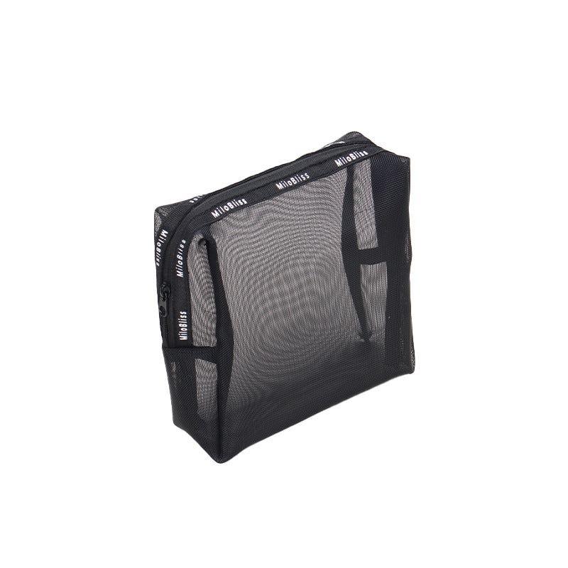 Black Letter Portable Make Up Bags