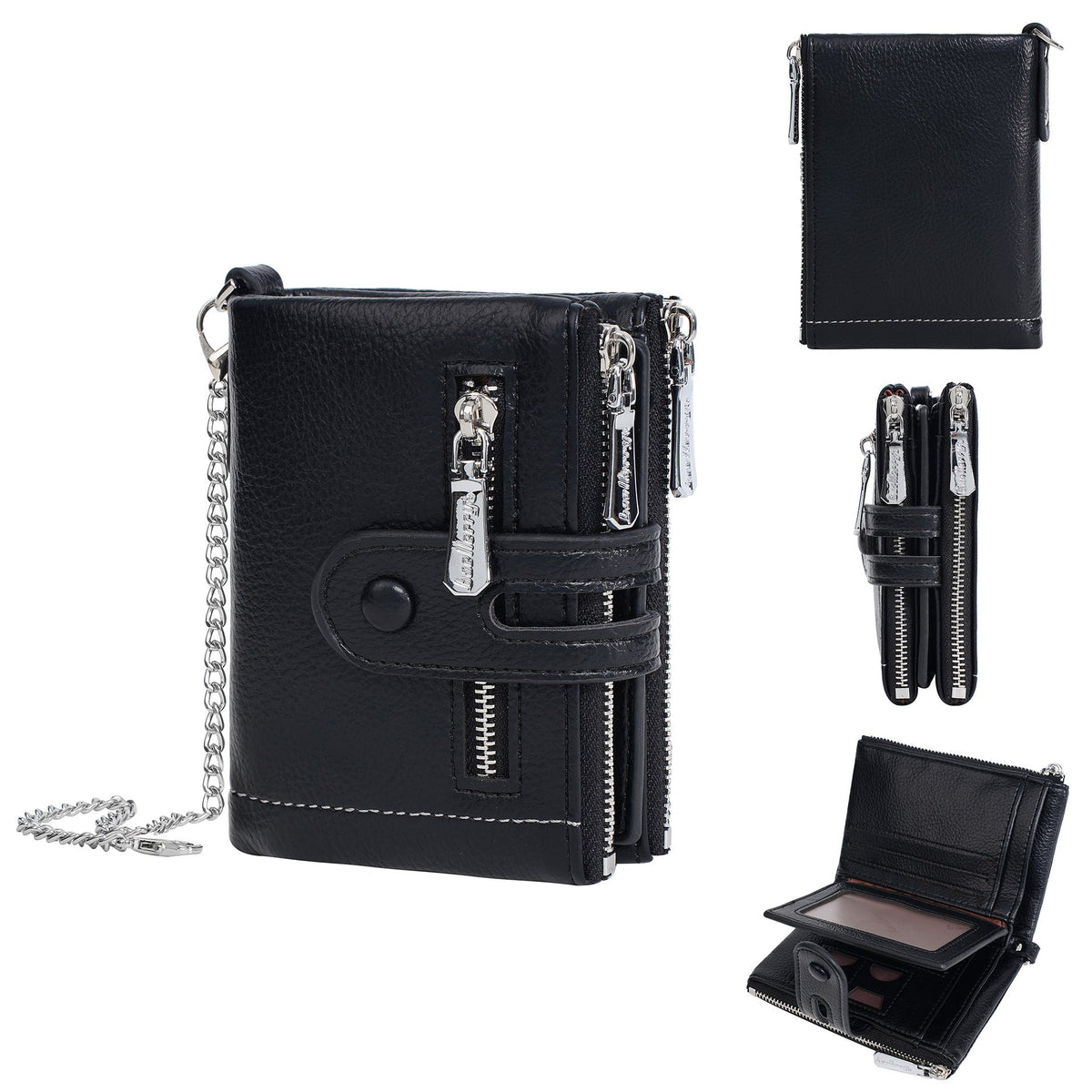 Solid Color Portable Card Cases Wallets