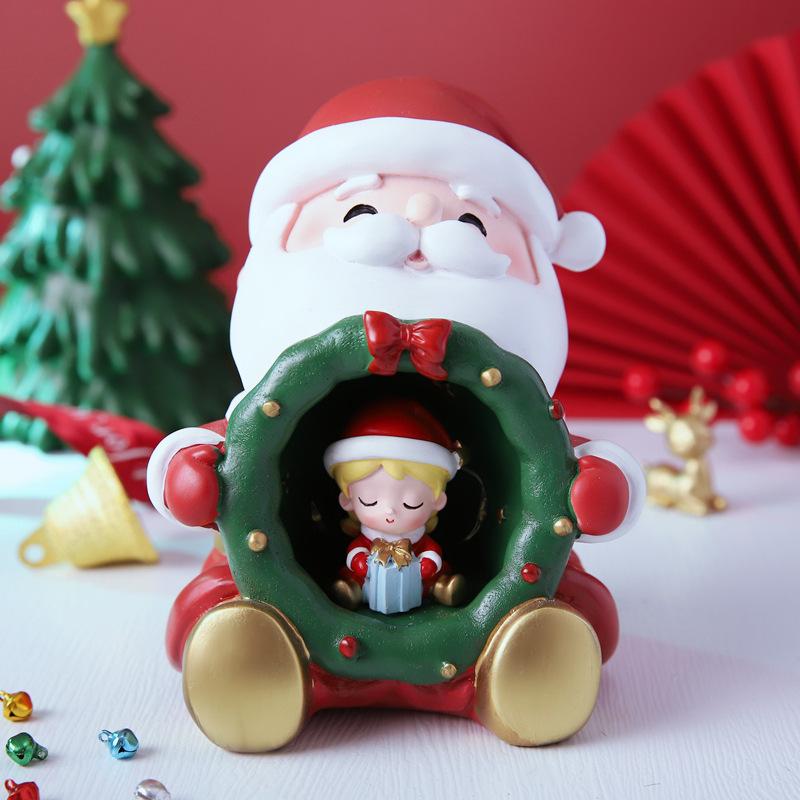 Christmas Star Lights Small Night Lights Decorations Scene Layout Luminous Decorations Santa Claus Gifts Snowman Gifts