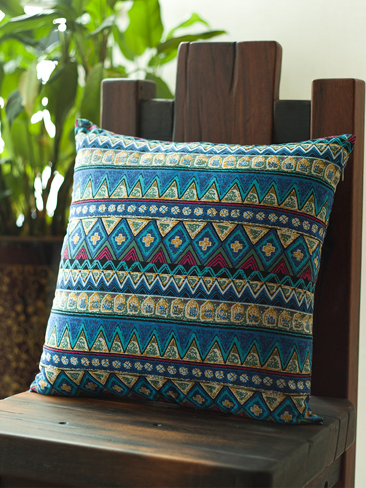 Vintage Ethnic Style Throw Pillow Cushion Backrest Pillow Bohemian