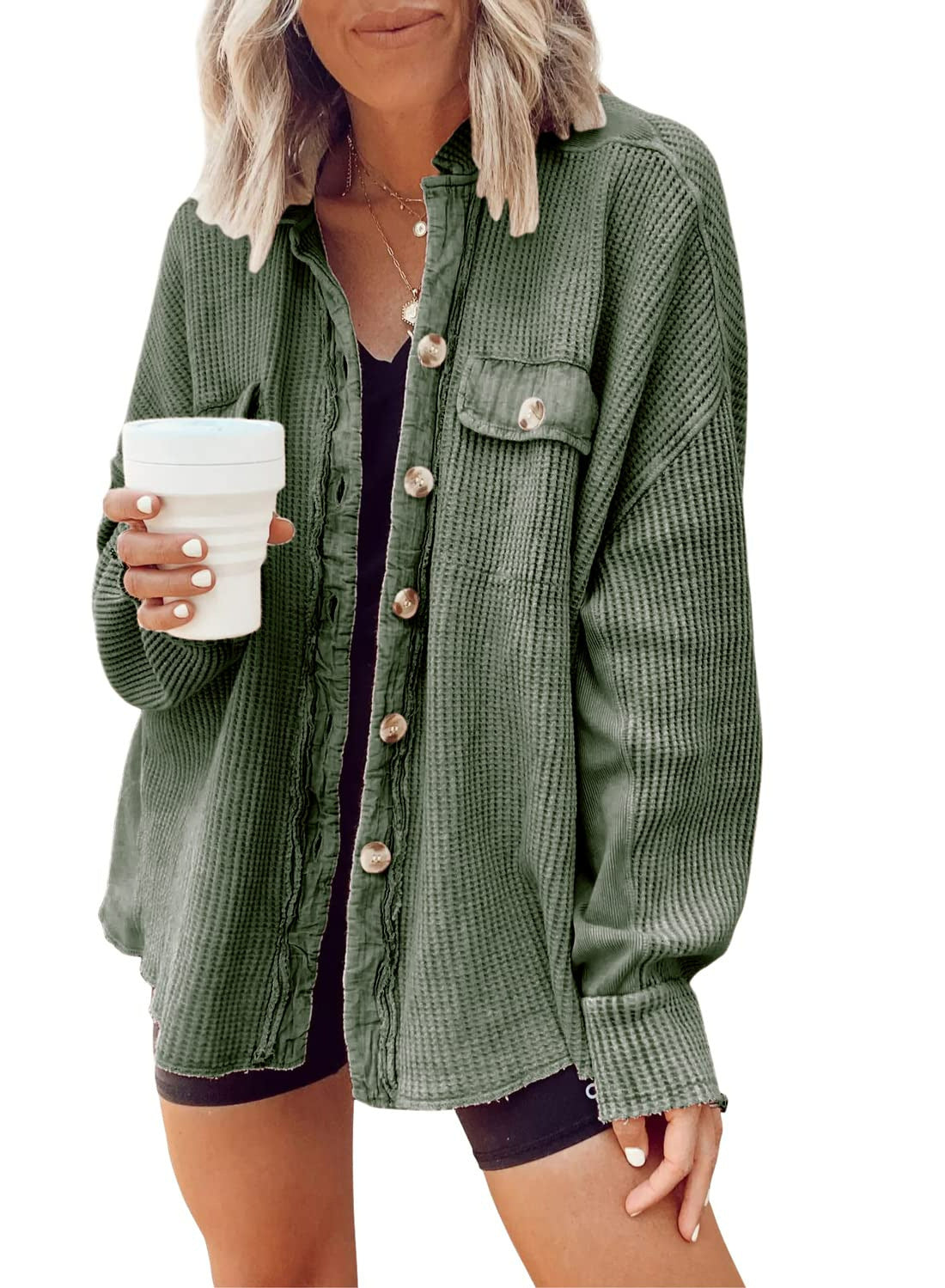 Autumn New Coat Fashion Casual Lapel Pocket Stitching Irregular Shirt Jacket Women