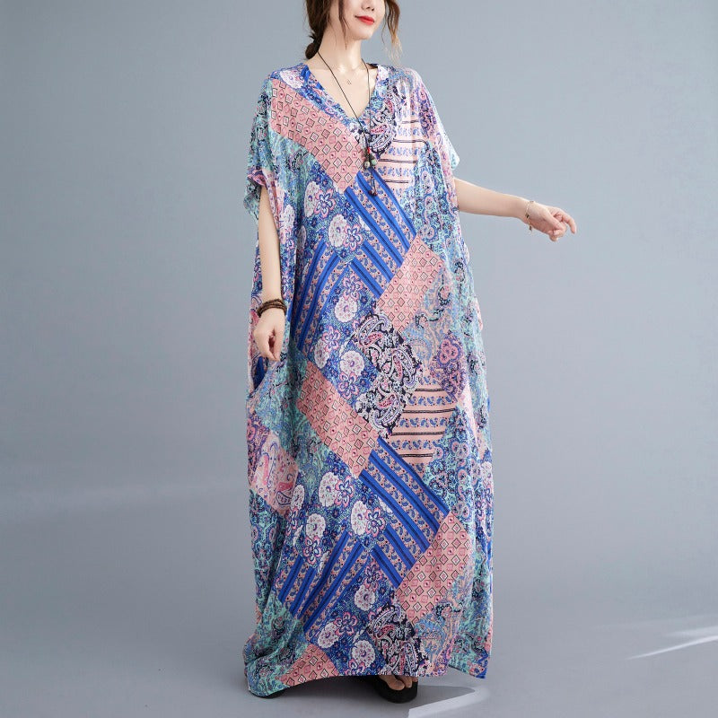 Women'S Clothing In Large Sizes, Plump And Slim, With A Belly Covering Temperament Dress
