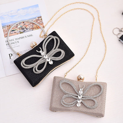 Black Butterfly Elegant Party Handbag