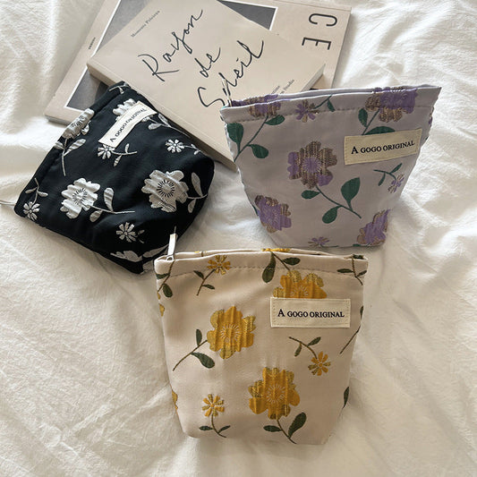 Sweet Floral Print Mini Coin Purse Wallets