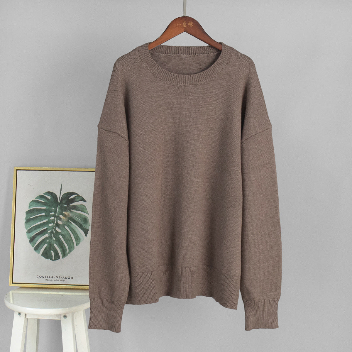 Cozy Crew Neck Knitted Sweater Casual All-Season