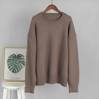 Cozy Crew Neck Knitted Sweater Casual All-Season