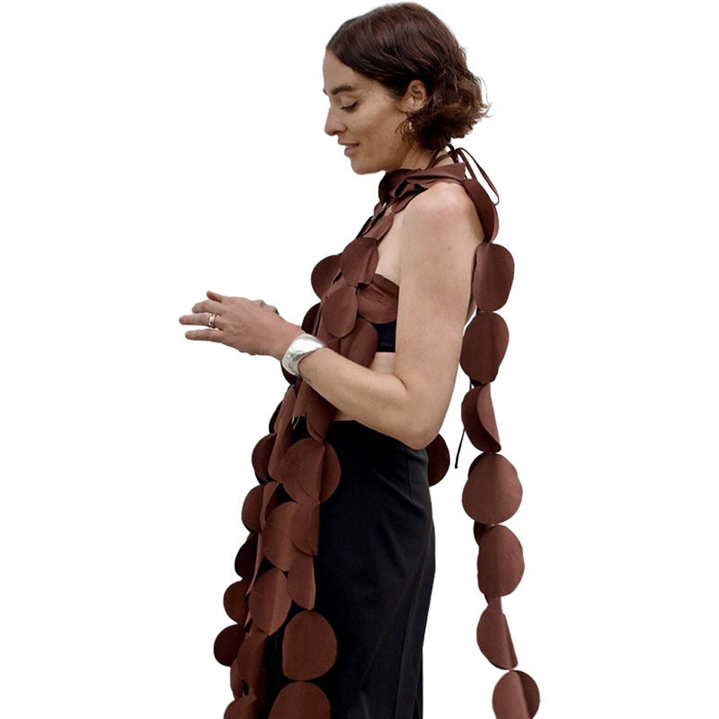Sexy Backless Halter Top Trendy Long Tank Top